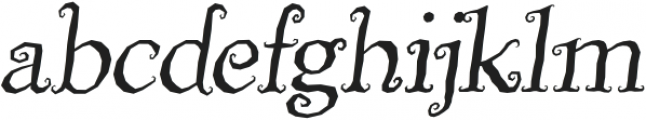 Billy Witch Italic otf (400) Font LOWERCASE