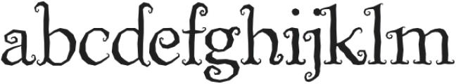 Billy Witch Regular otf (400) Font LOWERCASE