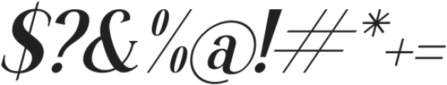 Bilment Italic otf (400) Font OTHER CHARS