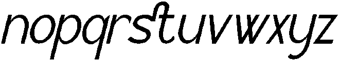 Bilogy Italic otf (400) Font LOWERCASE