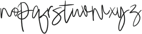 Bimbang Signature Regular otf (400) Font LOWERCASE