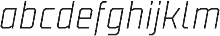 Binaria Light Italic Regular otf (300) Font LOWERCASE