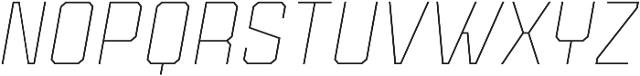 Binaria Thin Italic Regular otf (100) Font UPPERCASE