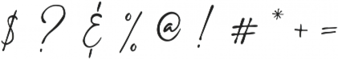 Binetta Signature otf (400) Font OTHER CHARS