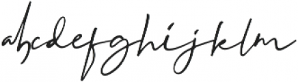 Binetta Signature otf (400) Font LOWERCASE