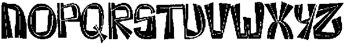 BingBong Striped Sketch otf (400) Font LOWERCASE