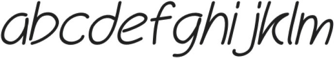 BingRoof Italic otf (400) Font LOWERCASE