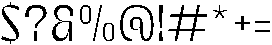 Bingro Light otf (300) Font OTHER CHARS