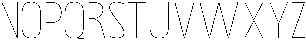 Bingro Thin otf (100) Font LOWERCASE