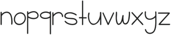 Binky Loop Regular otf (400) Font LOWERCASE