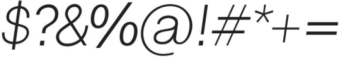 Binocular Sans ExtraLight Italic otf (200) Font OTHER CHARS
