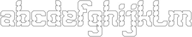 Biochemical Switches 01-Hollow otf (400) Font LOWERCASE