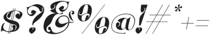 Biochy Italic otf (400) Font OTHER CHARS