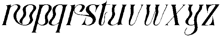 Biological Crossroads Italic otf (400) Font LOWERCASE