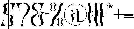 Biological Crossroads Regular otf (400) Font OTHER CHARS