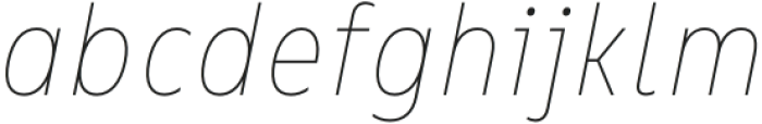 Bion Hairline Cond Italic otf (100) Font LOWERCASE
