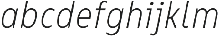 Bion Light Cond Italic otf (300) Font LOWERCASE