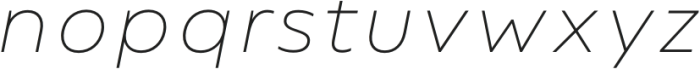 Bion Thin Italic otf (100) Font LOWERCASE