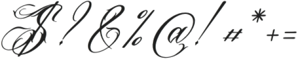 Bionley Italic otf (400) Font OTHER CHARS