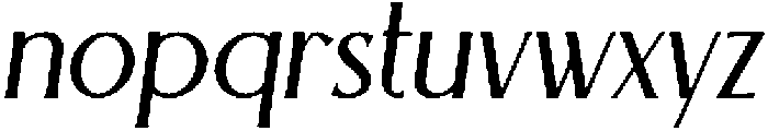BiorkaItalic-Italic otf (400) Font LOWERCASE