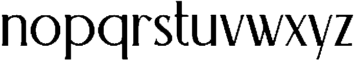 BiorkaRegular otf (400) Font LOWERCASE