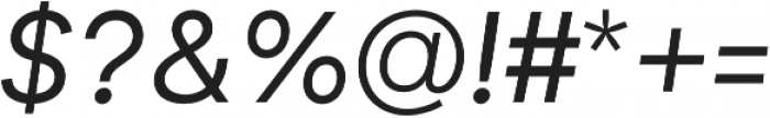 Biotif Regular Italic otf (400) Font OTHER CHARS