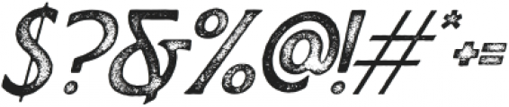 Birchfield Stamp-Oblique otf (400) Font OTHER CHARS