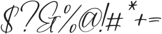 Birdelian Yashintta Italic otf (400) Font OTHER CHARS