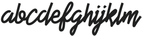 Birdmello Regular otf (400) Font LOWERCASE