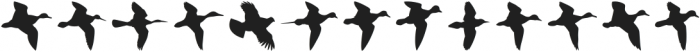 Birds Flying ttf (400) Font LOWERCASE