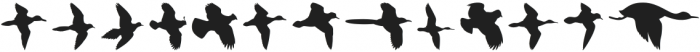 BirdsFlying Regular otf (400) Font LOWERCASE