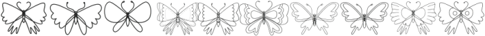 BirdsandButterfliesfont-Reg otf (400) Font OTHER CHARS