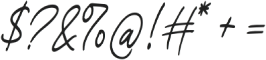Birdspring Signature otf (400) Font OTHER CHARS