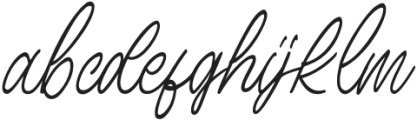 Birdspring Signature otf (400) Font LOWERCASE