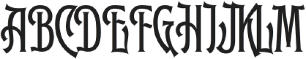 Birshen-Regular otf (400) Font UPPERCASE