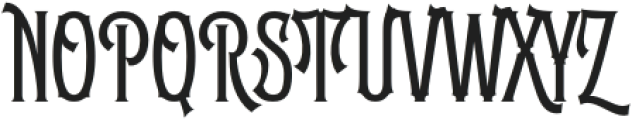 Birshen-Regular otf (400) Font UPPERCASE