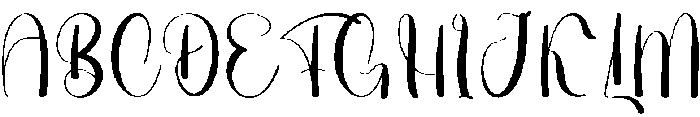 Birthday Classic Regular otf (400) Font UPPERCASE