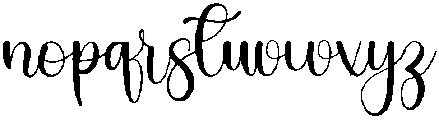 Birthday Gift Regular otf (400) Font LOWERCASE