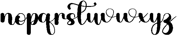Birthday Girl Regular otf (400) Font LOWERCASE