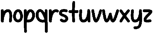 Birthday Handwriting Regular otf (400) Font LOWERCASE