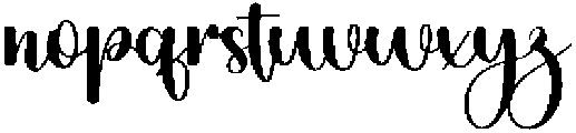 Birthday Magnolia Regular otf (400) Font LOWERCASE
