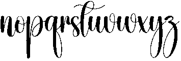 Birthday Regular otf (400) Font LOWERCASE