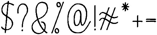 Birthday Regular otf (400) Font OTHER CHARS