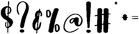 Birthday Regular otf (400) Font OTHER CHARS