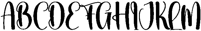 Birthday Regular otf (400) Font UPPERCASE
