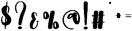 Birthday Regular otf (400) Font OTHER CHARS