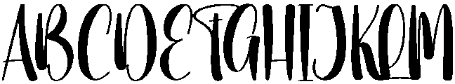 Birthday Regular otf (400) Font UPPERCASE
