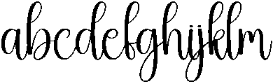 Birthday Regular otf (400) Font LOWERCASE