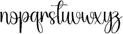 Birthday Regular otf (400) Font LOWERCASE
