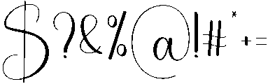Birthday Regular otf (400) Font OTHER CHARS
